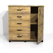 Resim Mobilya Sarayı Dolaplı 5 Çekmeceli Şifonyer (540138740) 