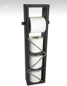 Resim Ankaflex Ahşap Wc Kağıtlık Tuvalet Tuvalet Kağıtlığı Telefon Tutucu Standı Özellikli 