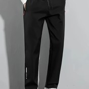 Resim Erkekler Hafif Hızlı Kuruyan Spor Pantolon - Solunabilir Çok Fonksiyonlu Fermuar Detayı, Erkekler için İdeal Hediye, Polyester 100%, Tek Renk, Kemer Yok, Normal Beden, Dokuma, 110g/m² Kumaş Ağırlığı, Outdoor Spor & Günlük Giyim İçin 