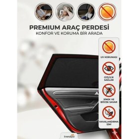 Resim Ankaflex Tekli Araba Güneşlik Gölgelik Araç Yan Cam 110*60cm Lastikli Siyah Renk Tüm Binek Araçlar İçin Uyumlu 