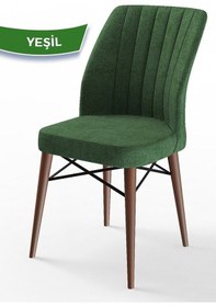 Resim Canisa Concept Flex Serisi, Üst Kalite Mutfak Sandalyesi, Gürgen Ceviz Ahşap Ayak, Haki Yeşil Sandalye Sandalye Haki Yeşil Ayaklar Ceviz 