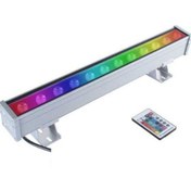 Resim 30 Cm Wallwasher Led Bina Dış Duvar Aydınlatma Renkli Rgb Işık Gri 
