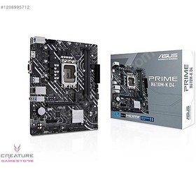 Resim Asus Prime H610M-K D4 mATX M.2 DDR4 LGA1700 Anakart 