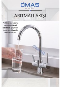 Resim Arıtmalı Mutfak Bataryası, 3 Yollu Arıtmalı Mutfak Eviye Batarya 