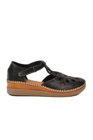 Resim Pierre Cardin Siyah Cırtlı Hafif Kadın Günlük Sandalet PC-54518 Z 