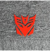 Resim Decepticon'lar Kırmızı-14x14 Cm-araba Çıkartmaları Transformers Autobotlar Decepticon'lar Yansıtıcı Dekorasyon Yakıt De 