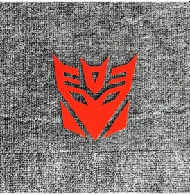 Resim Decepticon'lar Kırmızı-14x14 Cm-araba Çıkartmaları Transformers Autobotlar Decepticon'lar Yansıtıcı Dekorasyon Yakıt De 