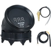 Resim Teltree 12v Evrensel Araçlar İçin 52mm Metal-plastik Lcd Su Sıcaklığı Gösterici, 20-120 C/68-248 F Aralığı, C/ F Değiştirme Ve Alarm Özelliği 