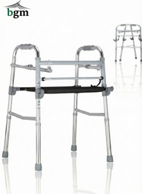 Resim BGM Oturaklı Yürüteç Walker Hasta Yürüteci Yüksek Kalite Katlanır Oturaklı Walker 