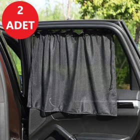 Resim 2 Adet Oto Yan Cam Perde Araç Arka Cam Güneşlik Bebek Çocuk Için Gölgelik Araba Perdesi 