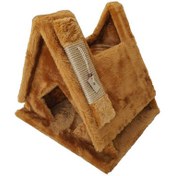 Resim Botar Premium Tırmalamalı Kedi Evi – Camel 
