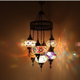 Resim Dekoratif TAVAN LAMBASI BÜYÜK BOY EL YAPIMI AVİZE 