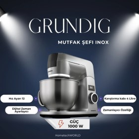 Resim Grundıg Güçlü premium 1000 W 4l Mutfak Şefi Inox 