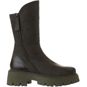 Resim Bueno Shoes Haki Deri Kadın Düz Bot 01wv3105 