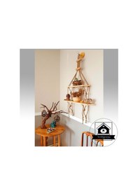 Resim Raf - Özel Kaliteli Masif- Duvar Rafı - Halatlı Raf - Kitaplık 