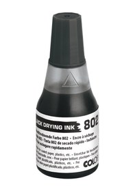 Resim Colop 802 25ml Çabuk Kuruyan Mürekkep Siyah Siyah 