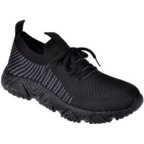 Resim pullman Triko Kadın Spor Ayakkabı PLM-34504 SİYAH 