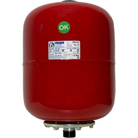 Resim CRUWA CRW18S 18 Litre 0-10 Bar Silindirik Tip Hidrofor ve Genleşme Tankı 