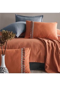 Resim Clasy Bohemline Butik Çift Kişilik Pike Takımı 72530-v2 Kiremit 