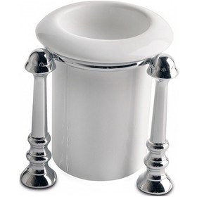 Resim New England Diş Fırçalık, Tezgah Üstü - Seramik/krom Krom 