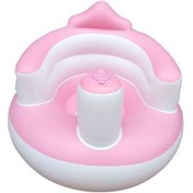 Resim Pazly Şişme Bebek Koltuğu - Taşınabilir Beslenme, Banyo, Oyun Sandalyesi Mavi 