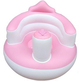 Resim Pazly Şişme Bebek Koltuğu - Taşınabilir Beslenme, Banyo, Oyun Sandalyesi Mavi 
