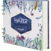 Resim Su Boyası Defteri - Su Boyası Kağıt Defteri 20 Sayfa, (300gsm) Ağır Kağıt | Gevşek Yaprak Bağlama, Düz Su Günlüğü 2 Boyut Seçeneği) 