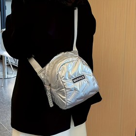 Resim Kadınlar İçin Ekose Desenli Çapraz Çanta - Hafif elmas desen, PU malzeme ve polyester astarlı, fermuar kapatma, şık günlük seyahat için ideal - çok renk seçeneği mevcut 