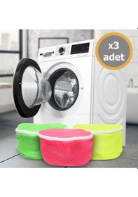 Resim Malzek 3 Adet Ultra Lüx Sütyen Ve Çamaşır Yıkama Filesi Beyaz 