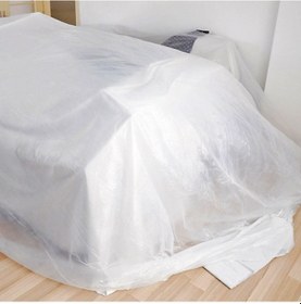 Resim Aletçantam Naylon Branda 18 M2 En: 3 M X Boy: 6 M Şeffaf Eşya Sera Örtüsü 140 Mic 