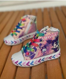 Resim Surpie Shoes Kuromi Kız Çocuk Ayakkabı, Kuromi Convers, Kız Çocuk Günlük Ayakkabı (31-35 NUMARA ARALIĞI IŞIKSIZDI 