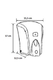Resim Vialli S6B Sıvı Sabun Dispenseri Aparatı 1000 ml Siyah 
