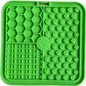 Resim Jzcat Köpekler İçin Yeni Silikon Boğulma Önleyici Yavaş Yemek Servis Altlığı - Yeşil 