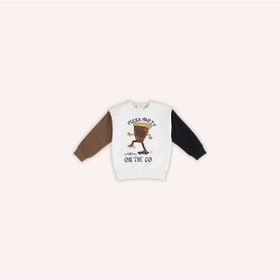 Resim Panço Erkek Çocuk Baskılı Sweatshirt Ekru 2421bb08024-4836 001 