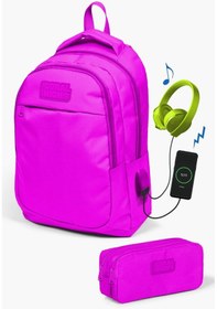Resim Coral High Kids Pembe Usb'li 2'li Okul Çanta Seti Set0224310 