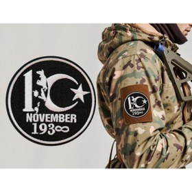 Resim ALKAN ASKERİ MALZEMELER VE TEKSTİL 10 Kasım 1938 Nakış Arma, Patch, Peç Model, Yerli Üretim 