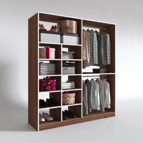 Resim Kenzlife giysi dolabı fikret 180*180*45 cvz gardırop 