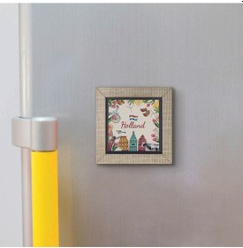 Resim Hollanda Sembolleri Baskılı Mdf Magnet 7x7 205 