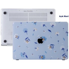 Resim Apple Uyumlu MacBook Pro 13inç Kılıf M1-m2, Flower04 Type-c'li Model A2338 A2289 A2251 A1706-08 A1989 A2159 İle Açık Mavi 
