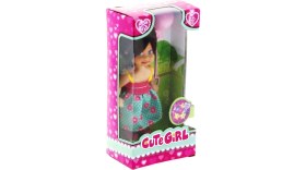 Resim MCM Group Cute Girl Pembe Balonlu Kumral Mini Bebek 
