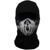 Resim Kafatası Desenli Balaklava - Call Of Duty Hayranları İçin Moto Maskesi - Renk: Siyah Diğer 