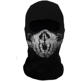 Resim Kafatası Balaklava - Call Of Duty Hayranları İçin Motosiklet Maskesi - Renk: Siyah Diğer 