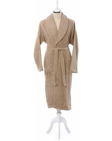 Resim Özdilek Şalyaka Bornoz Classic Bej Xl Bej 