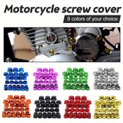 Resim 1 Set 30pcs Motosiklet Modifikasyonu Aksesuarları Motosiklet Vida Somun Cıvata Kapak Kapakları Dekoratif Stil Parçaları 
