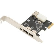Resim Yuntech01 Pcıe 1x 1394a Kartı - 4 Port 3x6pin, 1x4pin 400mbps Hızlı Veri Transferi, Dv Kameraları Ve Medya Cihazları İçin 