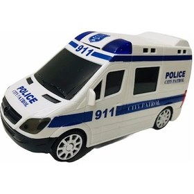 Resim Tıfıl Toys Pilli Işıklı Müzikli Oyuncak Polis Minübüsü - 329 Çok Renkli 