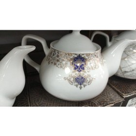 Resim Konak Alışveriş Çiçek Desenli Porselen Demlik 