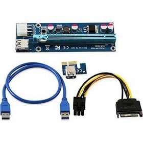 Resim Ryder PCIE pcie Pci Express Riser 1x to 16x USB 3.0 Mining Rigleri için Ekran Kartı Uzatma Devresi 