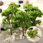 Resim DIY Teraryumlar, Peri Bahçeleri ve Model Peyzajları için 12 adet Minyatür Yeşil Plastik Ağaç - 4 cm Yükseklik, Gerçekçi Yosun Kaplı Tasarım, Ev Dekorasyonu ve Yaratıcı Projeler için Mükemmel, Peri Bahçesi Aksesuarları | Detaylı Yosun Dokusu | Kolay Kurulum Dekoru 