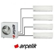 Resim Arçelik Multi Sistem ZM30105-121212 12+12+12 30000 Btu Duvar Tipi 3+1 İnverter Klima 